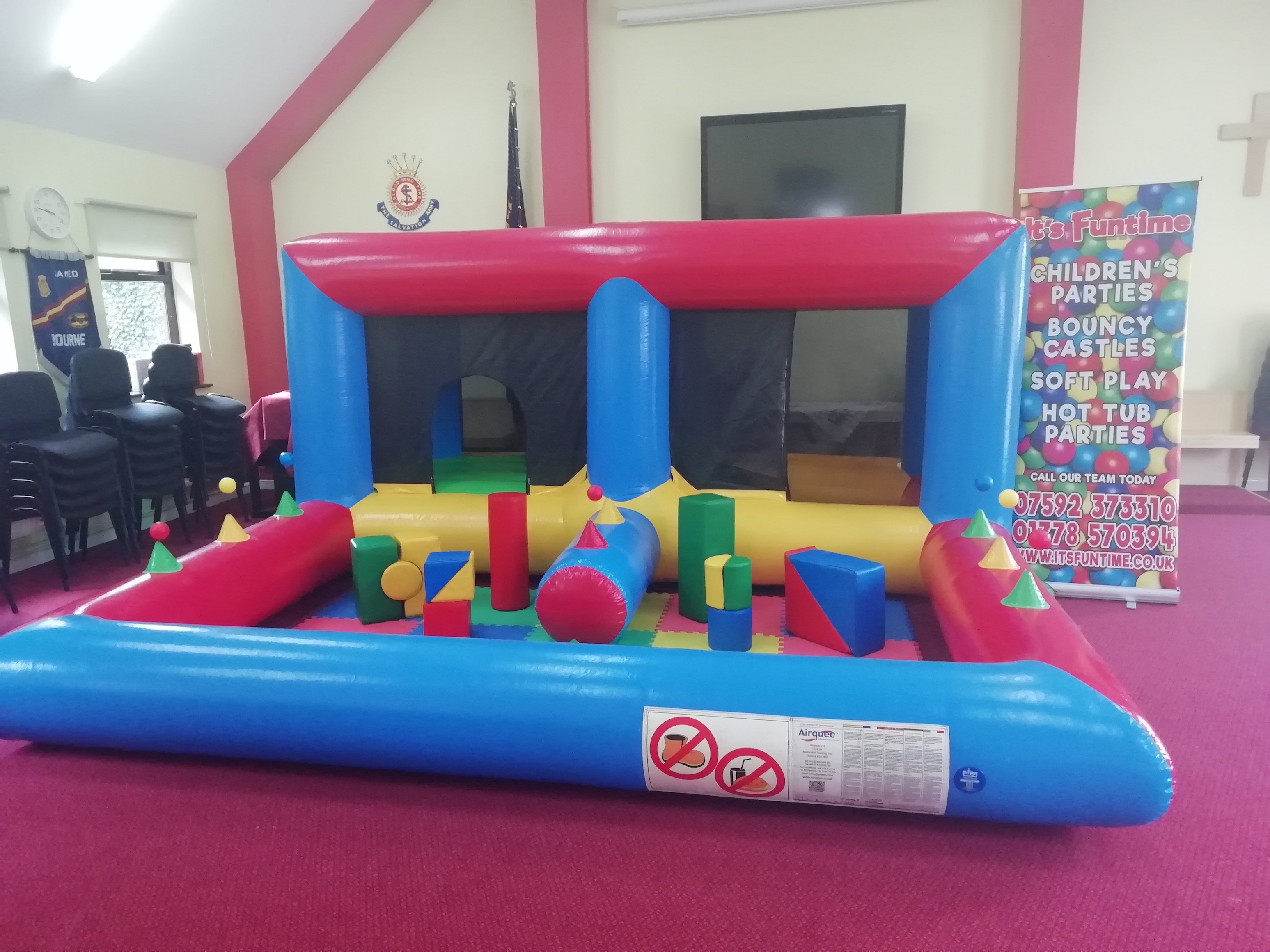 Bouncy Castle Hire in Bourne Salvation Army Hall