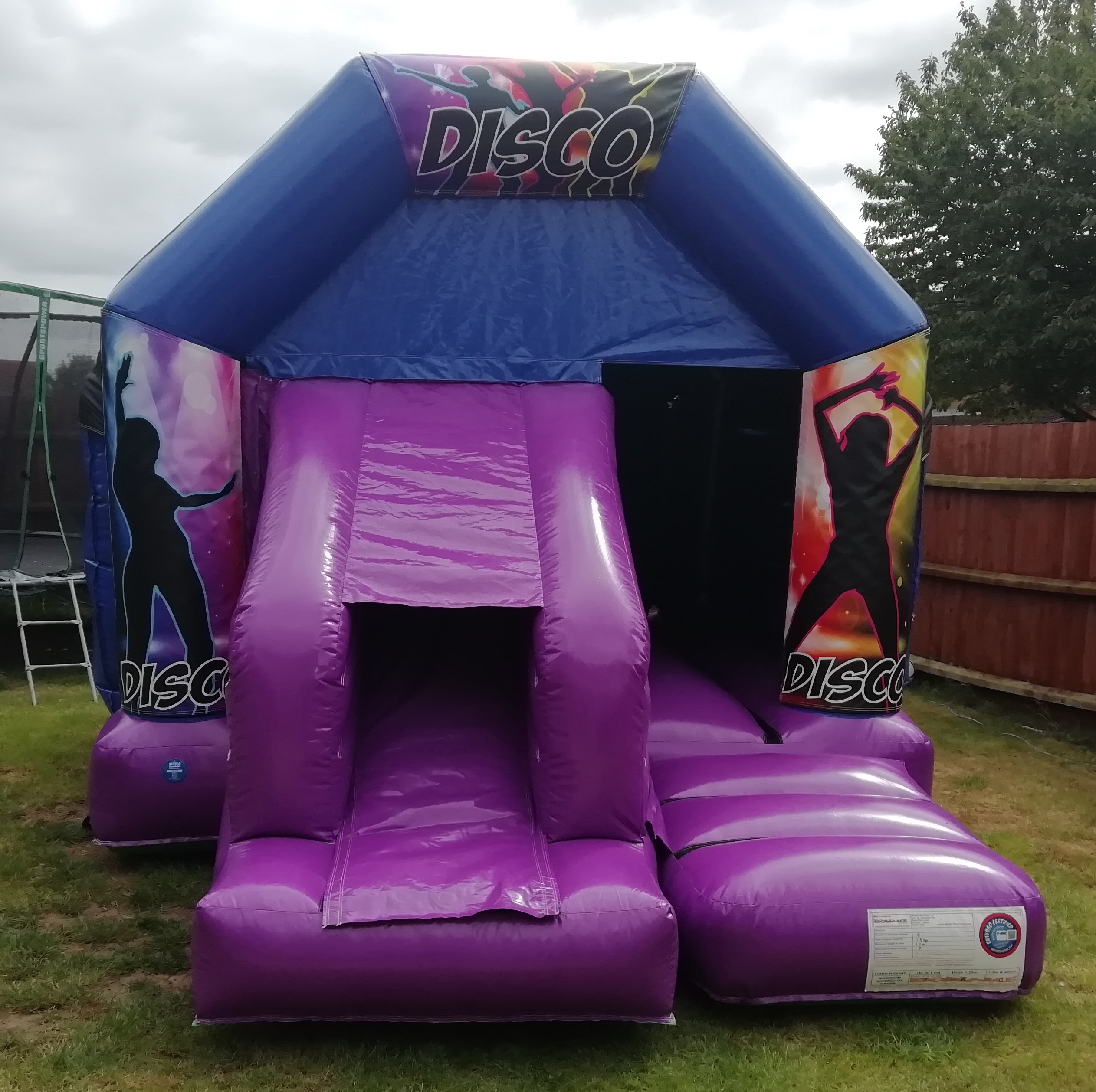 Disco Themed Bounce and Slide Castle