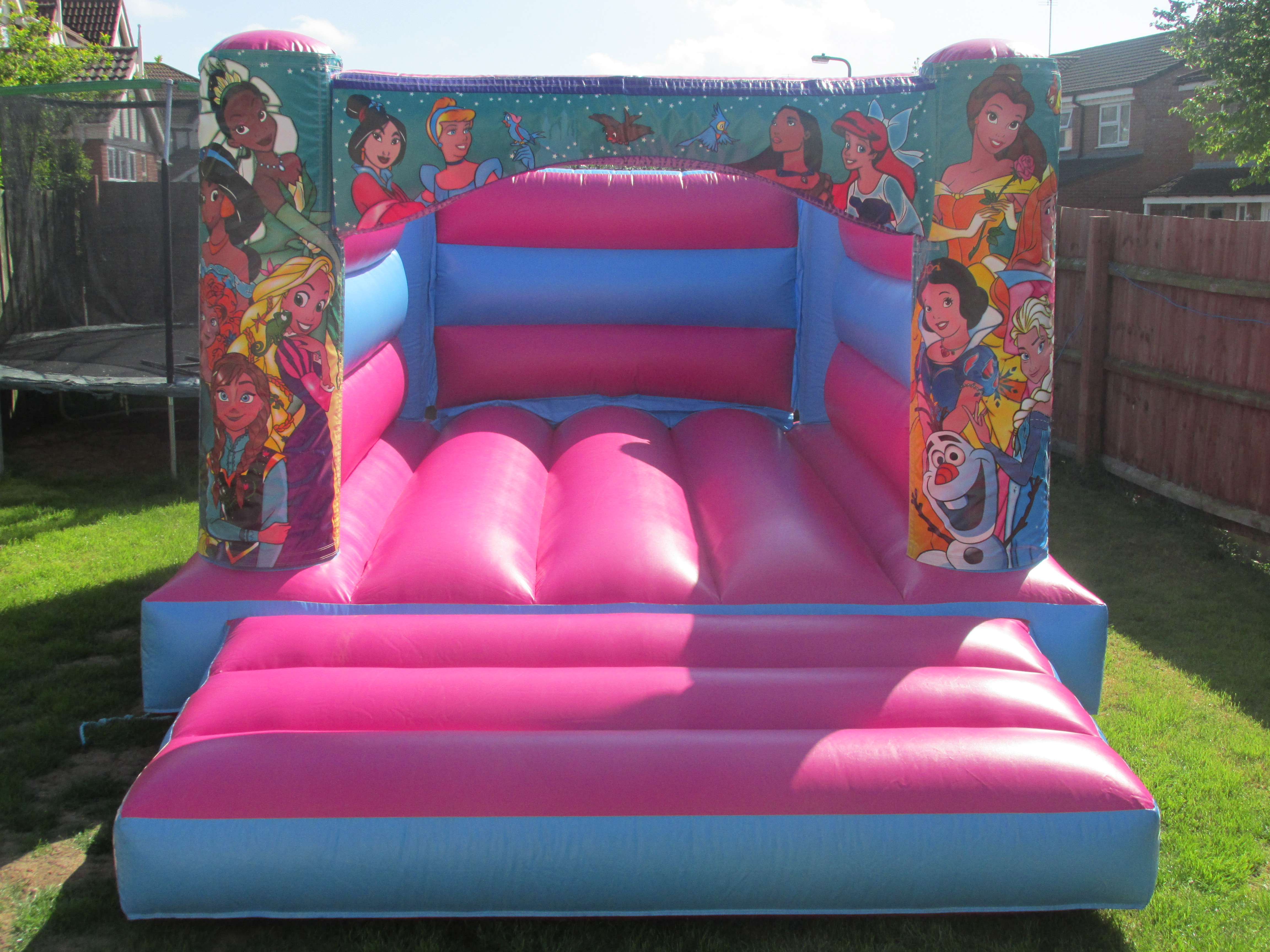 Pretty Pink Princess Bouncy Castle Hire In Bourne, Peterborough and Spalding