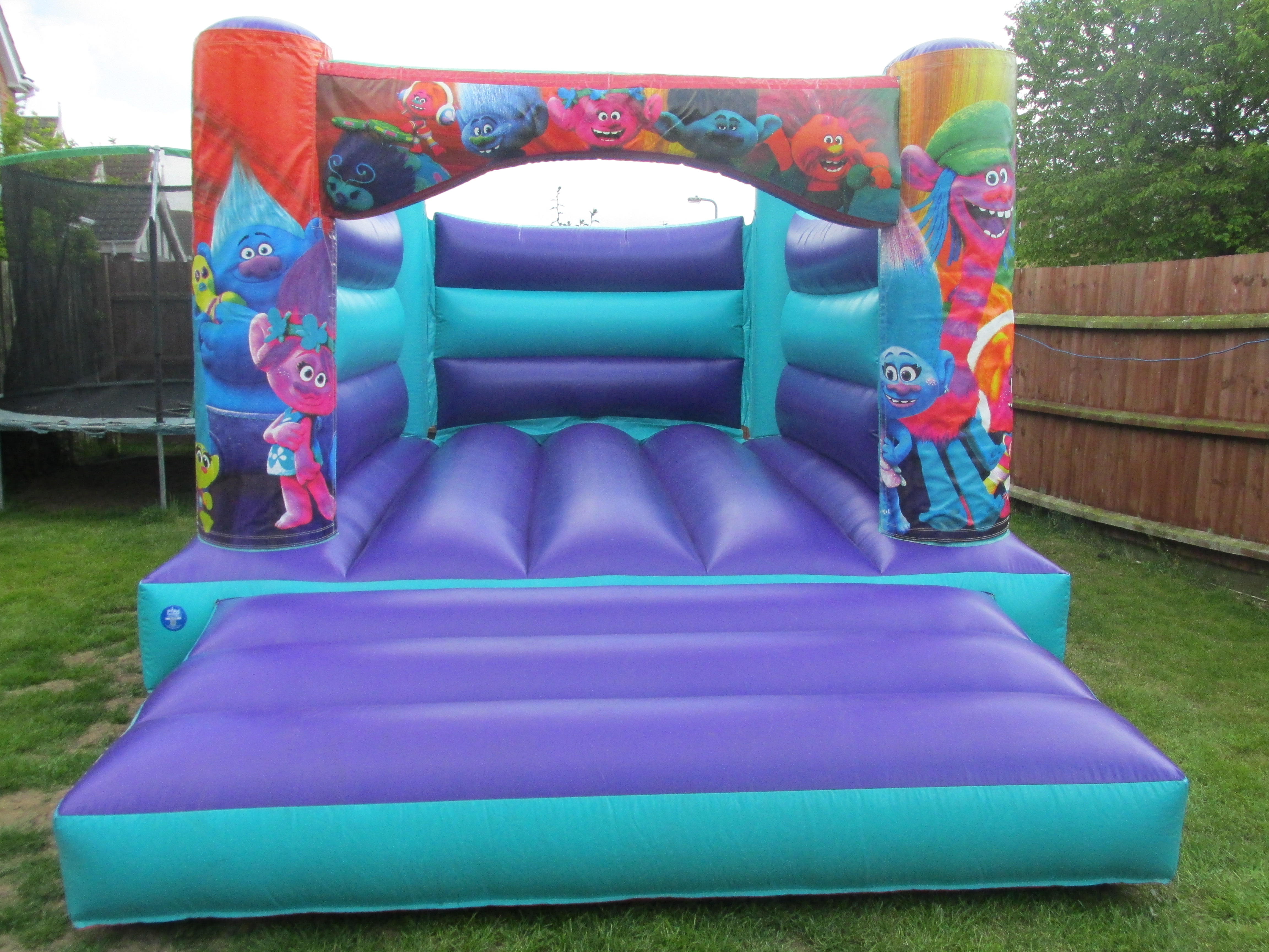 Colourful Trolls Themed Bouncy Castle For Hire In Peterborough Bourne