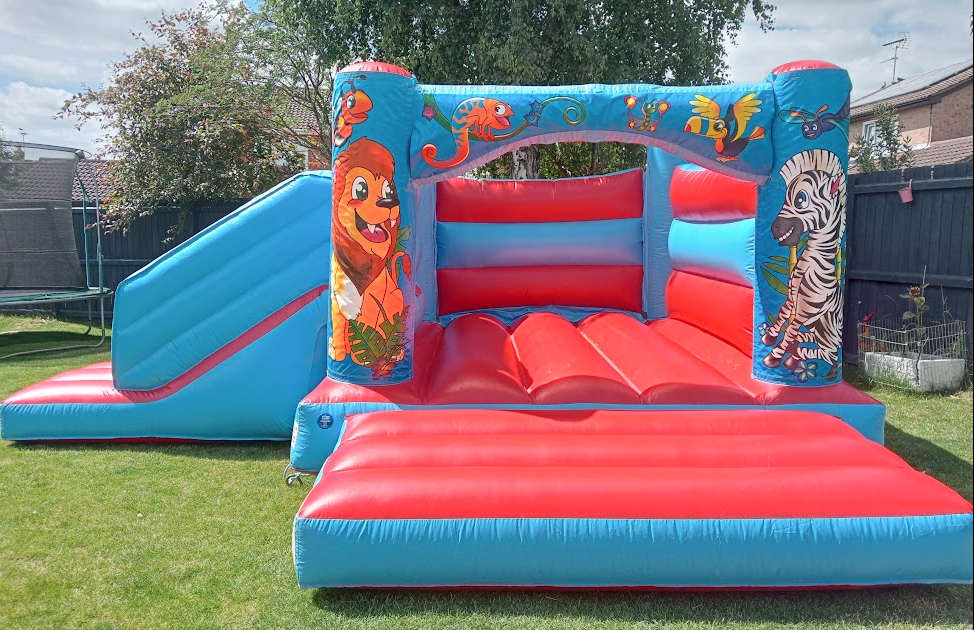 Stunning Jungle Bouncy Castle In A Garden IN Bourne, South Lincolnshire