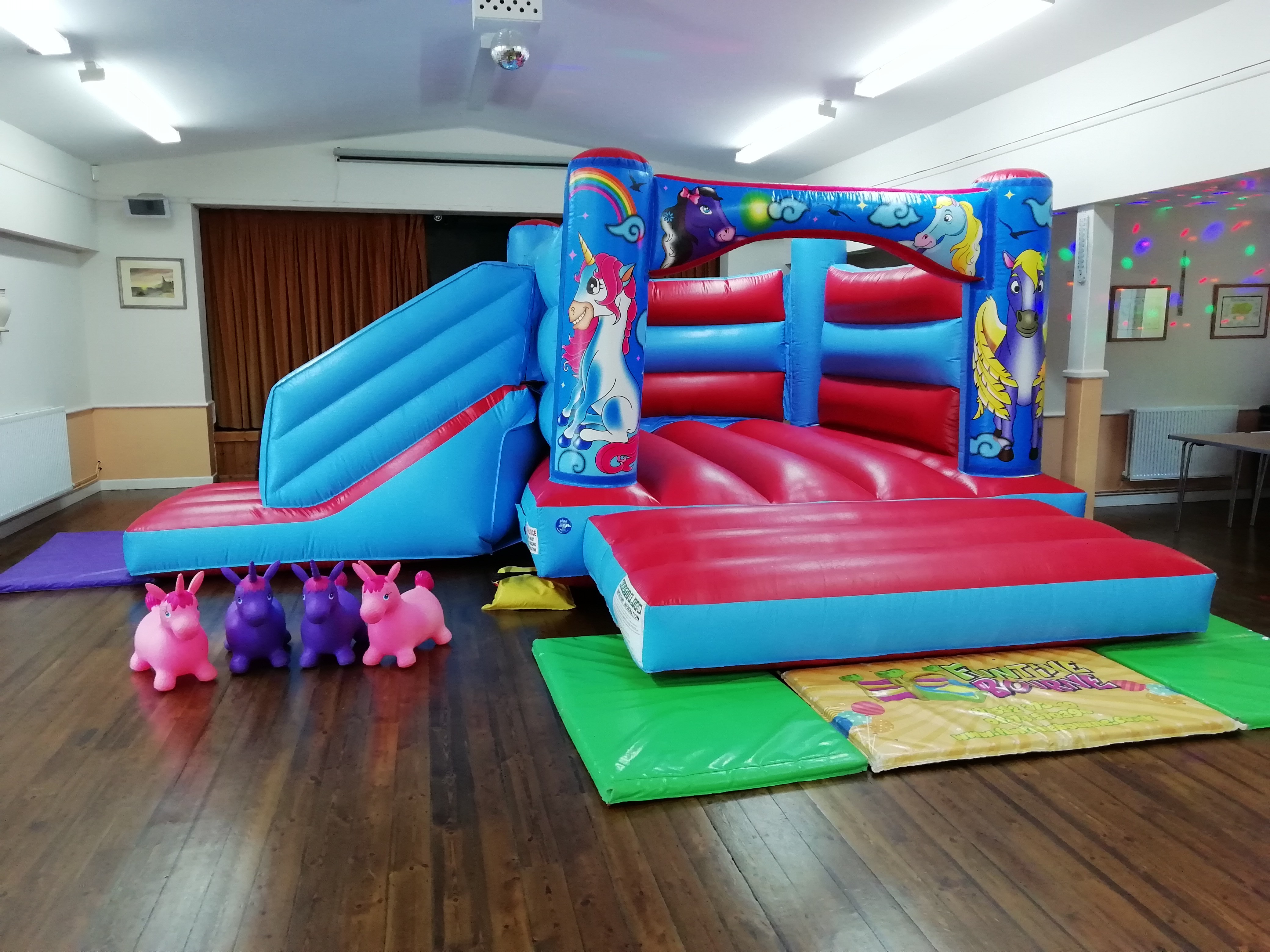 Unicorn Bouncy Castle At Rippingale Village Hall