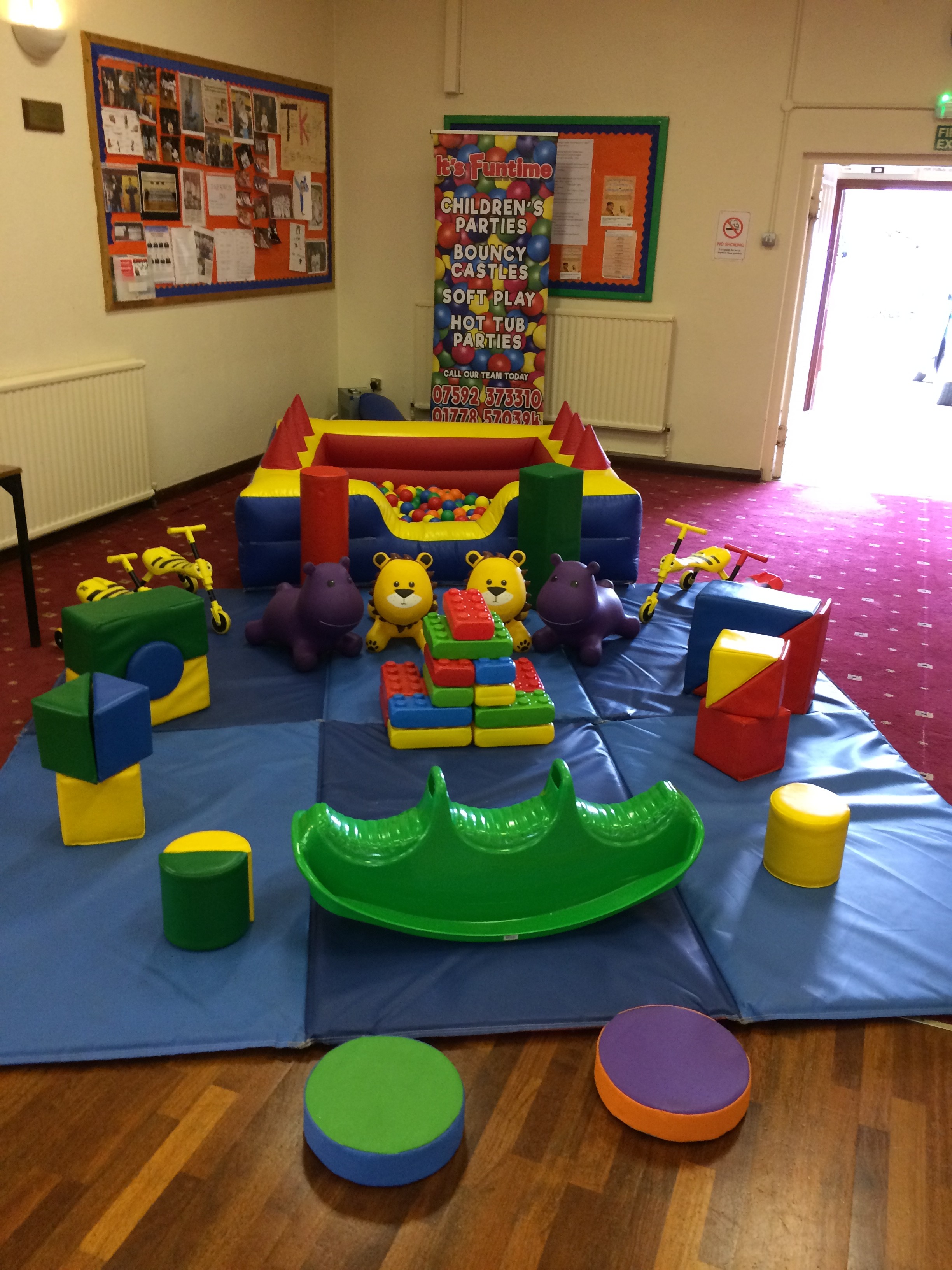 Soft play Equipment in Billingborough Village Hall