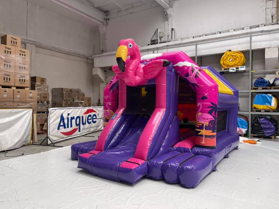 Pink Flamingo Bouncy Castle In Hampton Peterborough