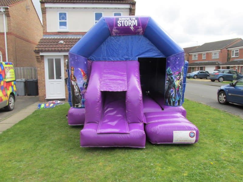 Fortnite Disco Bouncy Castle hire Peterborough